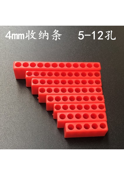 10 Adet/takım 5-12 Delik 4mm Tornavida Uçları Hex Shank Bit Tutucu Plastik Kafa Saklama Kutusu Aracı Tornavida (Yurt Dışından)