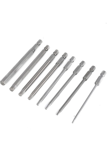 Adet 1/4 "hex Shank Kafa Allen Anahtarı Tornavida Soket Bit Metrik Manyetik Tornavida Uçları Seti (Yurt Dışından)