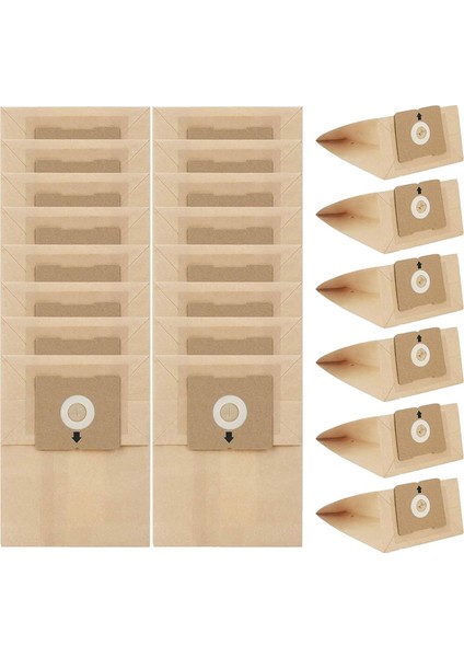 4122, 4122D, 2154W, 2154A Hazneli Süpürgeler Için 22 Paket Vakum Torbası, Yedek Parça 2138425, 213-8425 (Yurt Dışından)