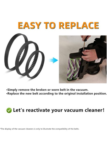 Proheat 2x Revolution Halı Temizleyici 1986, 1964, 2007, 2007P Serisi Için 9 Parça Yedek Kayış Seti (Yurt Dışından) indirimleri