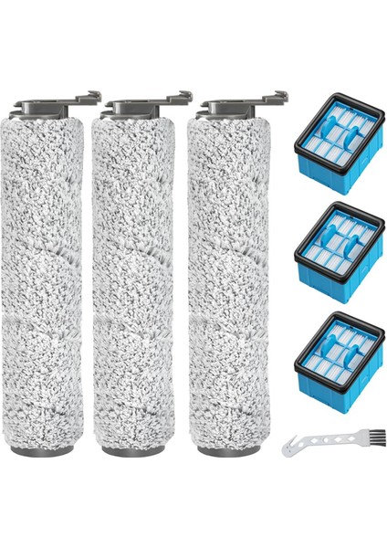 3882 Crosswave 3883 Islak Kuru Vakum Aksesuar Kiti Için Fırça Rulosu ve Filtre Yedek Parçaları (Yurt Dışından)