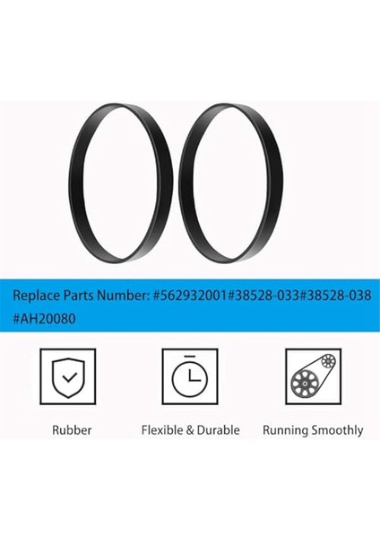 6 Adet Vakum Kemerleri 562932001 UH70100, UH70105, UH70106, UH70107, UH70110, UH70115, UH72011, Parça 38528- (Yurt Dışından) fiyatları