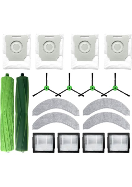 Запасные Части Пылесоса,irobot Roomba J7+, J9+ Için Yedek Yedek Parça Aksesuarları Hepa Filtre Paspas Bezi Toz Torbası (Yurt Dışından)