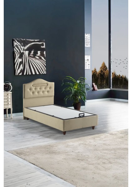 Ipek Mobilya Nima Baza Tek Kişilik (Bej) 100X200