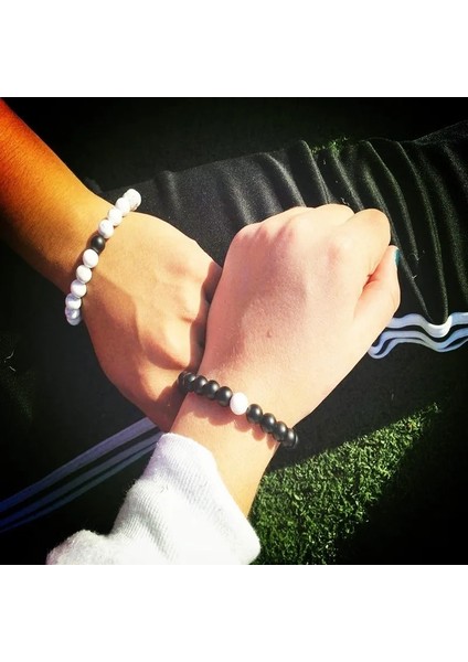 B103-5 2020 Sıcak Moda 8Mm Boncuk Bilezik Erkek Kadın Mesafe Çift Çok Renkli Charm Bilezik Erkekler Kadınlar Için Takı (Yurt Dışından) fiyatları