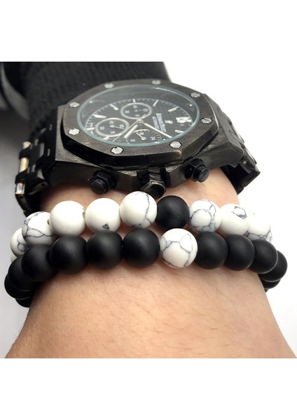 B103-5 2020 Sıcak Moda 8Mm Boncuk Bilezik Erkek Kadın Mesafe Çift Çok Renkli Charm Bilezik Erkekler Kadınlar Için Takı (Yurt Dışından) modelleri