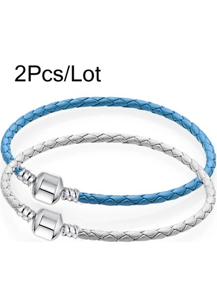 18Cm Tarzı No.21 Boyutu 2 Adetlot Rendy Deri Zincir Charm Bilezik Yılan Zincir Bileklik Bileklik Kadın Erkek Arkadaş Çocuklar Için Dıy Takı Yapımı (Yurt Dışından)