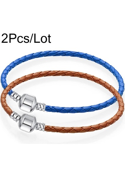 20Cm Tarzı No.24 Boyutu 2 Adetlot Rendy Deri Zincir Charm Bilezik Yılan Zincir Bileklik Bileklik Kadın Erkek Arkadaş Çocuklar Için Dıy Takı Yapımı (Yurt Dışından)