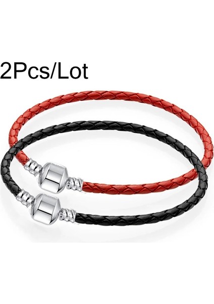 18Cm Tarzı No.22 Boyutu 2 Adetlot Rendy Deri Zincir Charm Bilezik Yılan Zincir Bileklik Bileklik Kadın Erkek Arkadaş Çocuklar Için Dıy Takı Yapımı (Yurt Dışından) indirimleri