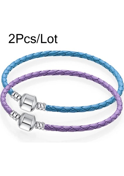 19Cm Tarzı No.15 Boyutu 2 Adetlot Rendy Deri Zincir Charm Bilezik Yılan Zincir Bileklik Bileklik Kadın Erkek Arkadaş Çocuklar Için Dıy Takı Yapımı (Yurt Dışından)