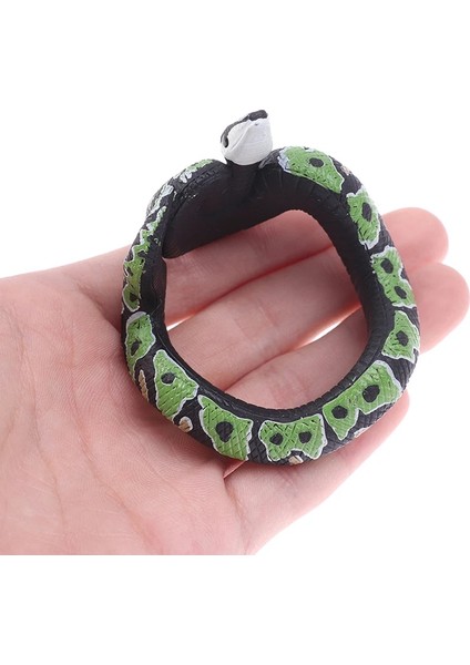 A2 Yılan Python Bilezik Simülasyon Hayvan Modeli Şekil Plastik Eğlenceli Prank Çocuklar Için Eğitici Çocuk Erkek Kız Sıcak Oyuncaklar (Yurt Dışından)