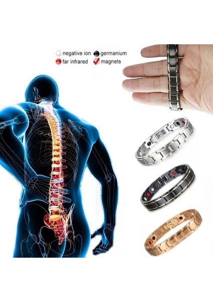 Z214-2 2022 Yeni Erkek Takı Manyetik Terapi Sağlık Anti-Horlama Paslanmaz Çelik Bilezik Erkekler Için Ayarlanabilir Bilezik Pulsera Hombre (Yurt Dışından) fiyatları