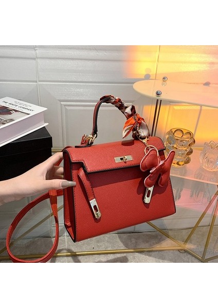 Moda Büyük Kapasiteli Omuz Crossbody Ünlü Kelly Çanta (Yurt Dışından)