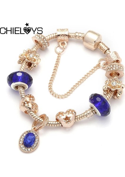 17Cm Tarzı No.9 Boyutu Chıeloys Güzel Unicorn Kolye Charm Bilezikler Avrupa Moda Murano Cam Boncuk Bilezik Kadınlar Için Dıy Takı Pulseras (Yurt Dışından)