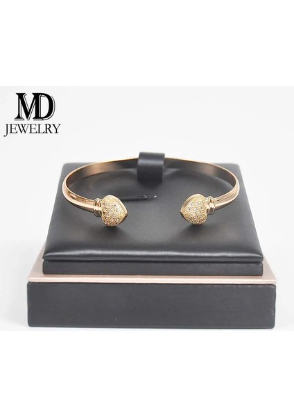 718D M.D Butik Bileklik Popüler Stil Soluk Altın Rengi Moda Atmosferi Çok Yönlü Ayarlanabilir Boyut Desen Grafik Bayan Bileklik (Yurt Dışından)