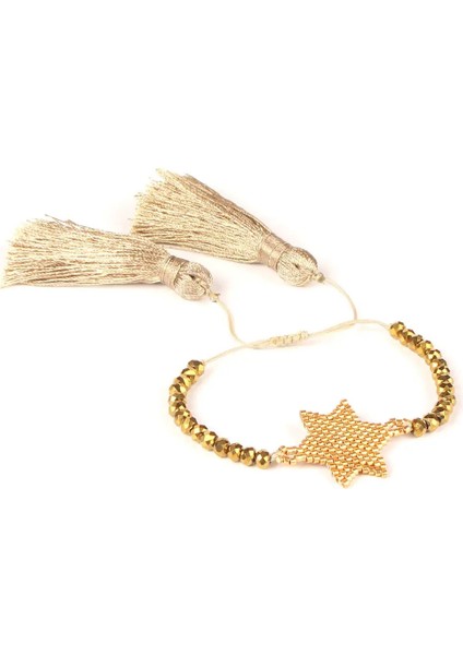 Mı-B180051B Go2Boho Yıldız Bilezik Kadın Meksika Pulseras Joyeria Mujer Moda Altın Renk Takı Mıyukı Bilezikler Erkekler El Yapımı Kadın (Yurt Dışından)