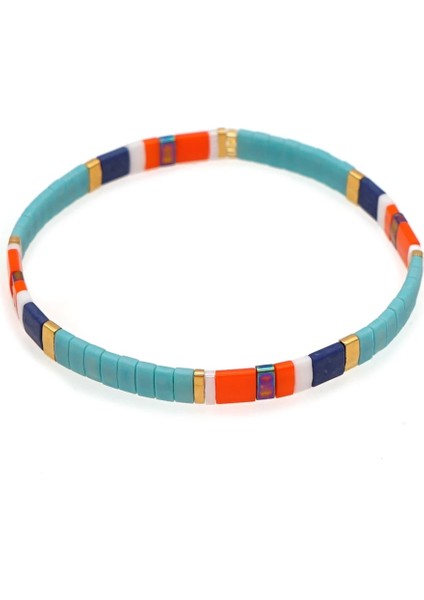 Tl-B190243C Go2Boho Boho Miyuki Bilezik Kadınlar Için Takı Tila Bilezikler Kız Cam Boncuk Pulseras Femme Yaz Plaj Takı (Yurt Dışından)
