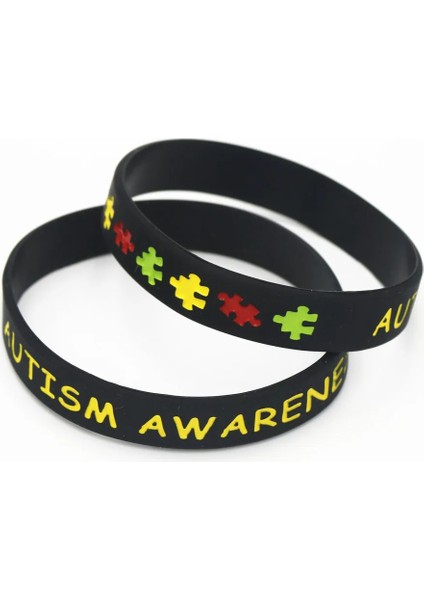 20Cm Tarzı Siyah 5 Pc Bulmaca Silikon Bilezik Ve Bilezikler (Yurt Dışından)