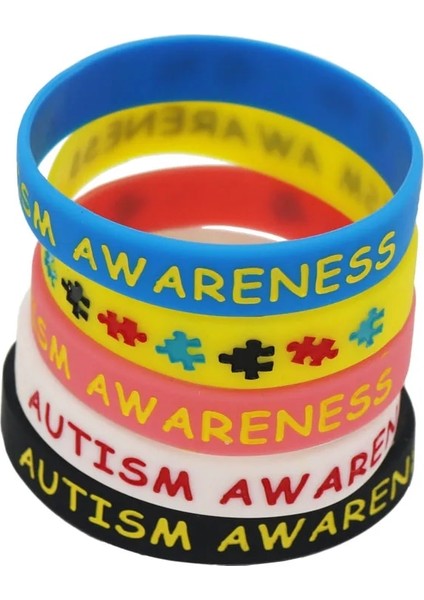 20Cm Tarzı Siyah 5 Pc Bulmaca Silikon Bilezik Ve Bilezikler (Yurt Dışından) modelleri