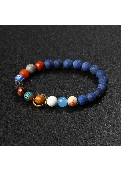 21Cm-8.27Inç Tarzı No.5 Boyutu 2022 Evren Güneş Sistemi Bilezik Kadınlar Yeni Doğal Taş Sekiz Gezegenler Bilezik Erkekler En Iyi Arkadaşlar Evren Çift Takı (Yurt Dışından)