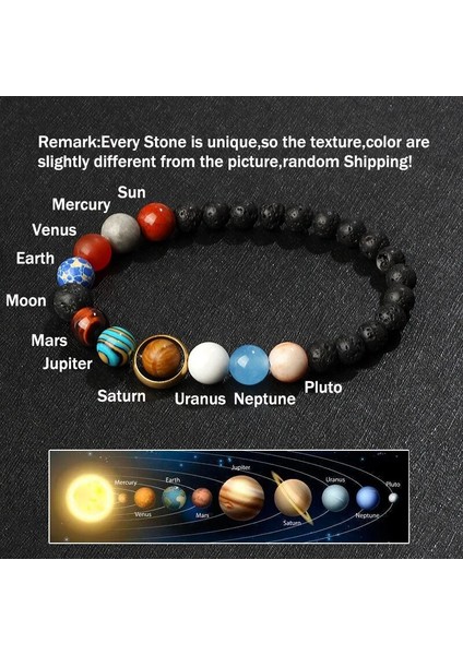 21Cm-8.27Inç Tarzı No.5 Boyutu 2022 Evren Güneş Sistemi Bilezik Kadınlar Yeni Doğal Taş Sekiz Gezegenler Bilezik Erkekler En Iyi Arkadaşlar Evren Çift Takı (Yurt Dışından) indirimleri