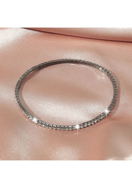 Jb3132R 1 Adet Bayanlar Şeffaf Parlak Kristal Bilezik 27 Renk Tam Taklidi Elastik Bilezik Kadın Bileklik Bilezik (Yurt Dışından) modelleri