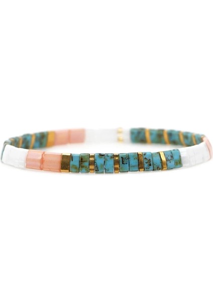 Tl-B190144F Go2Boho Boho Miyuki Bilezik Kadınlar Için Takı Tila Bilezikler Kız Cam Boncuk Pulseras Femme Yaz Plaj Takı (Yurt Dışından)