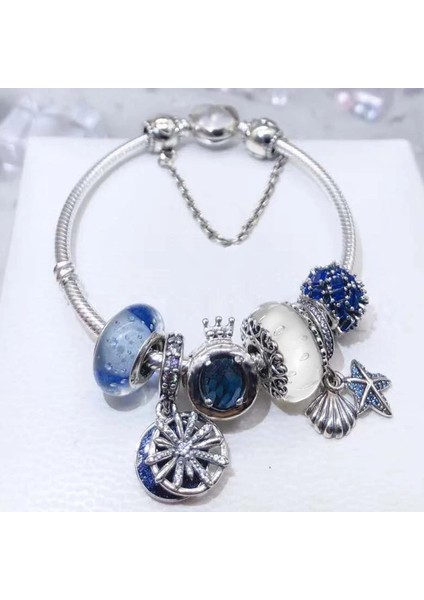 17Cm Tarzı Bilezikler-1 Yüksek Li Gümüş Kaplama Charm Bilezik, Dıy Güzel Boncuk Charm Kadınlar Takı Için Uygun Bilezik (Yurt Dışından)