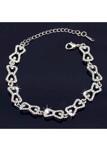 Altın Moda Rhinestone Charm Bilezik Takı The Vampire Diaries Klaus Caroline Forbes Bilezikler Kristal Yay Parlaklık Grirl Için (Yurt Dışından) fırsatları