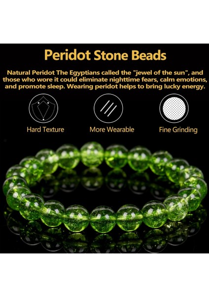 8Mm Tarzı Peridot Doğal Taş Bilezik Ametist Turkuaz Turmalin Akuamarin Boncuk Takı Erkekler Için Manyetik Sağlık Koruma Kadın (Yurt Dışından)