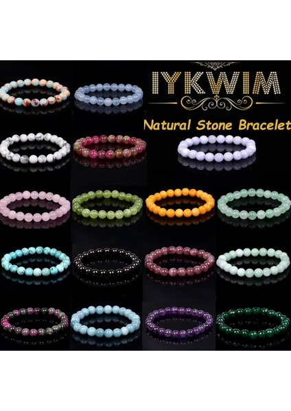 8Mm Tarzı Peridot Doğal Taş Bilezik Ametist Turkuaz Turmalin Akuamarin Boncuk Takı Erkekler Için Manyetik Sağlık Koruma Kadın (Yurt Dışından) fırsatları