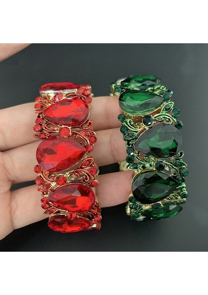 Menekşe Moda Yeni Parlak Su Damlası Kristal Manşet Bilezik Streç Bilezik Kadınlar Için Düğün Gelin Bilezik Takı Doğum Günü Partisi (Yurt Dışından) modelleri
