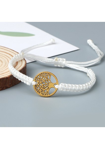 Set-21 Şanslı Kırmızı Dize Örgü Bilezik Klasik Retro Alaşım Hayat Ağacı El Yapımı Erkek Kadın Çocuk Bileklik Yoga Takı Bilezik (Yurt Dışından) modelleri