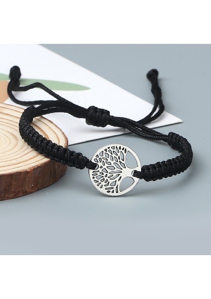 Set-21 Şanslı Kırmızı Dize Örgü Bilezik Klasik Retro Alaşım Hayat Ağacı El Yapımı Erkek Kadın Çocuk Bileklik Yoga Takı Bilezik (Yurt Dışından) indirimleri