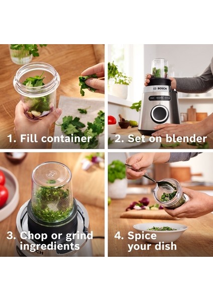 MMB6386M Serie 4, Blender, VitaPower, 1200 W, Paslanmaz çelik