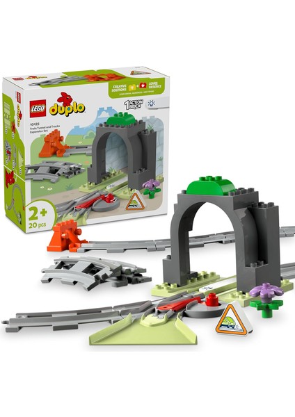Duplo Town Tren Tüneli ve Rayları Ek Seti 10425-2 Yaş ve Üzeri Okul Öncesi Çocuklar Için Eğitici ve Yaratıcı Tren Oyuncağı, Hediye Fikri (20 Parça)
