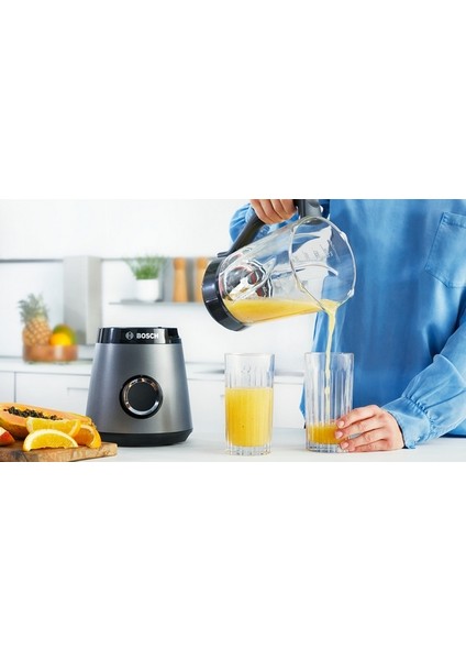 MMB6172S Serie 4, Blender, VitaPower, 1200 W, Metalik inoks gümüş