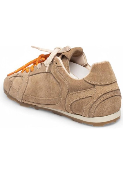 Vizon Hakiki Deri Süet Çift Bağcıklı Kadın Spor Ayakkabı modelleri