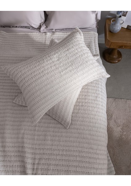 Petite Çift Kişilik Pamuklu Yatak Örtüsü - Bej modelleri