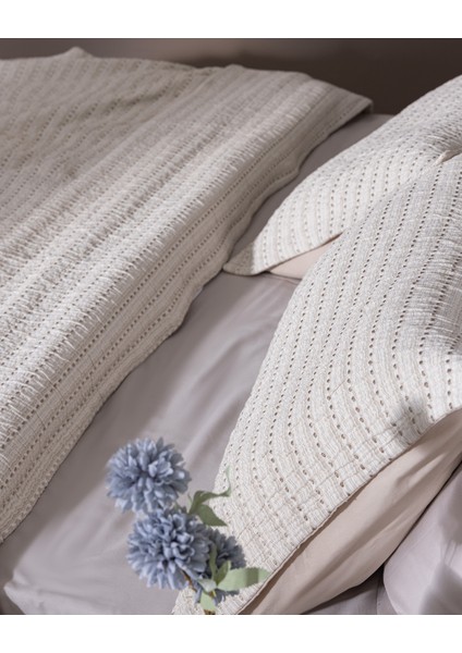 Petite Çift Kişilik Pamuklu Yatak Örtüsü - Bej indirimleri