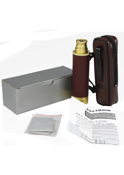 Retro Korsan Teleskop Yakınlaştırılabilir 25X30 Cep Monoküler Katlanabilir Su Geçirmez Kaptan Jack'in Spyglass Elde Taşınabilir Vintage Teleskop (Yurt Dışından)