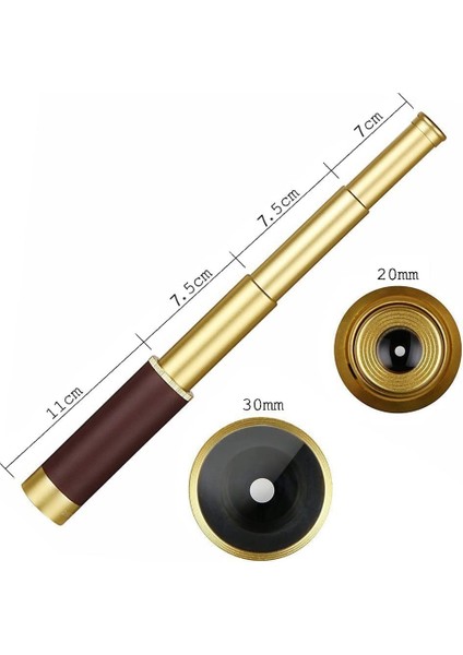 Retro Korsan Teleskop Yakınlaştırılabilir 25X30 Cep Monoküler Katlanabilir Su Geçirmez Kaptan Jack'in Spyglass Elde Taşınabilir Vintage Teleskop (Yurt Dışından) modelleri