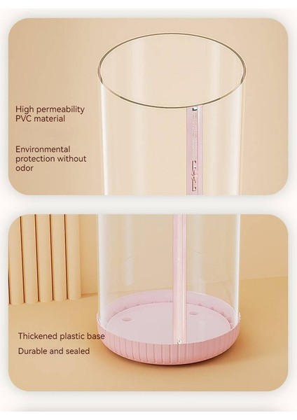 170CM Doll Storage Bin, Plush Toy Storage Drum, Transparent Zippered Portable Storage For Stuffed Animals, Kids' Dolls With LED Light (Yurt Dışından) fiyatları