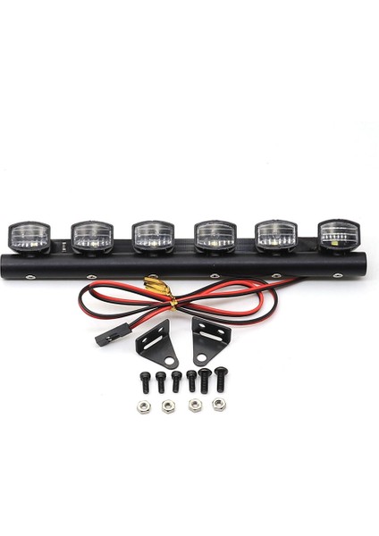 Rc Araba Işık Çubuğu Kiti 6 LED Gövde Kabuk Çatı Işıkları 1/10 Rc Paletli Araba Kamyon Aksesuarları (Yurt Dışından) indirimleri