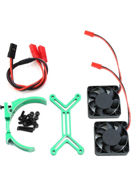 5687 56113 Motor Isı Emici Çift Soğutma Fanı Soğutucu 56-58MM 1/5 Traxxas Xmaxx Xrt Arrma Kraton Yükseltme Parçaları, Yeşil (Yurt Dışından)
