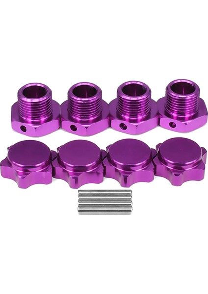 4 Adet/takım 1/8 Rc Model Araba 17 mm Metal Kaplin Için Toz Kapağı ile Hpı Hsp 94762 9408 1/8 Rc Araba Parçaları Mor (Yurt Dışından)