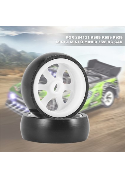 4 Adet Sert Plastik Sürüklenme Lastiği Lastik Tekerlek Wltoys 284131 K969 K989 P929 Mini-Z Mini-Q Mini-D 1/28 Rc Araba Yükseltme Parçaları (Yurt Dışından)