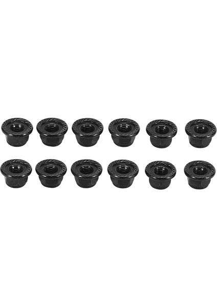 12 Adet Metal 4mm M4 Tekerlek Kilit Somunları 1/10 Rc Paletli Araba Traxxas Trx4 Trx6 Eksenel SCX10 90046 AXI03007 Redcat, Siyah (Yurt Dışından)