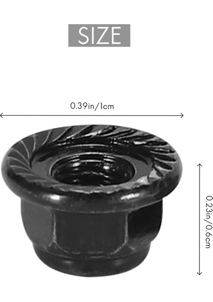 12 Adet Metal 4mm M4 Tekerlek Kilit Somunları 1/10 Rc Paletli Araba Traxxas Trx4 Trx6 Eksenel SCX10 90046 AXI03007 Redcat, Siyah (Yurt Dışından)