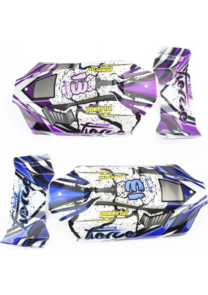 Takım Rc Araba Gövde Kabuk Araba Kapak Kuyruk Kanat Wltoys 124017 124019 1/12 Rc Araba Yükseltme Parçaları Yedek Aksesuarlar (Yurt Dışından)